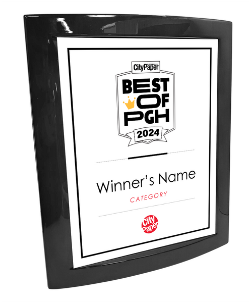 Pittsburg City Paper - Best of PGH - Eclipse Plaque