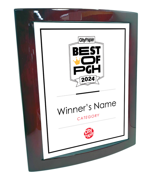Pittsburg City Paper - Best of PGH - Eclipse Plaque