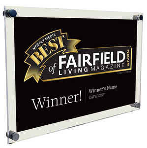 Moffly Media "Best of Towns" Award - Acrylic Standoff Plaque