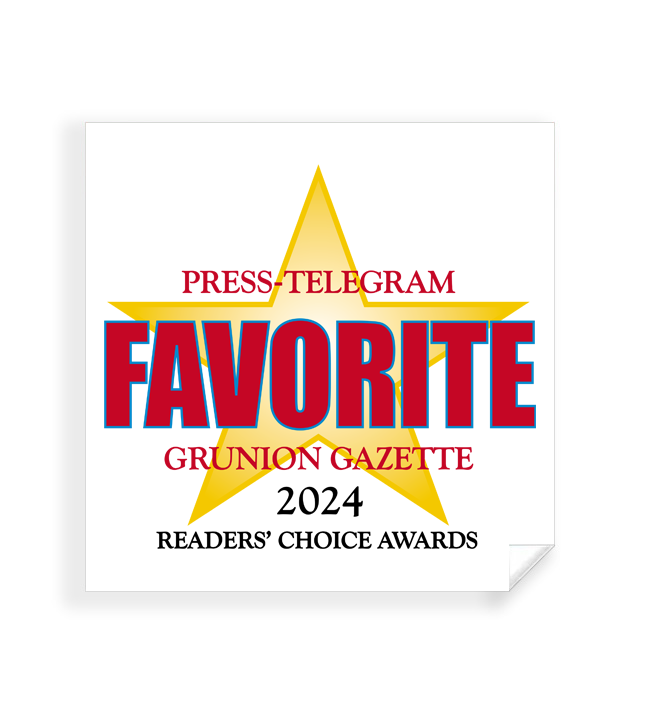 Press Telegram Best Of and Readers Choice - Window Cling