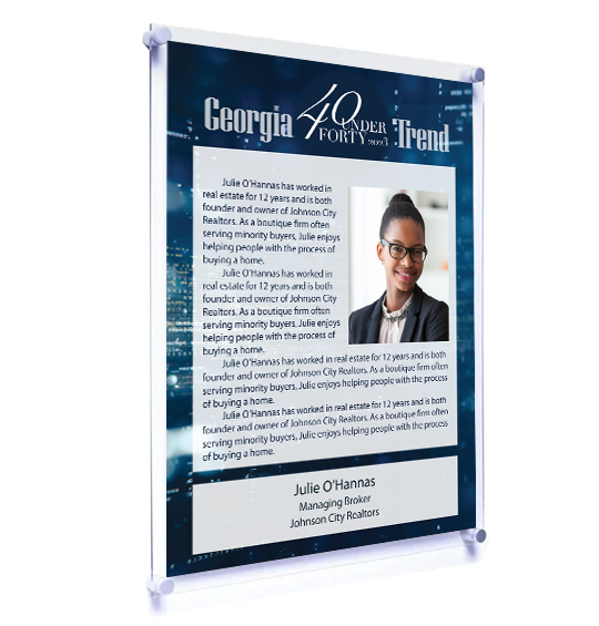 Georgia Trend: 40 Under 40 - Acrylic Standoff Plaque