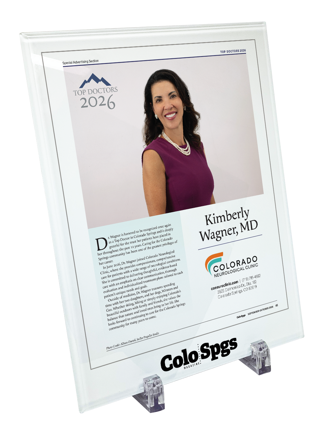 Colorado Springs Magazine - Top Doctors Profile - Crystal Glass