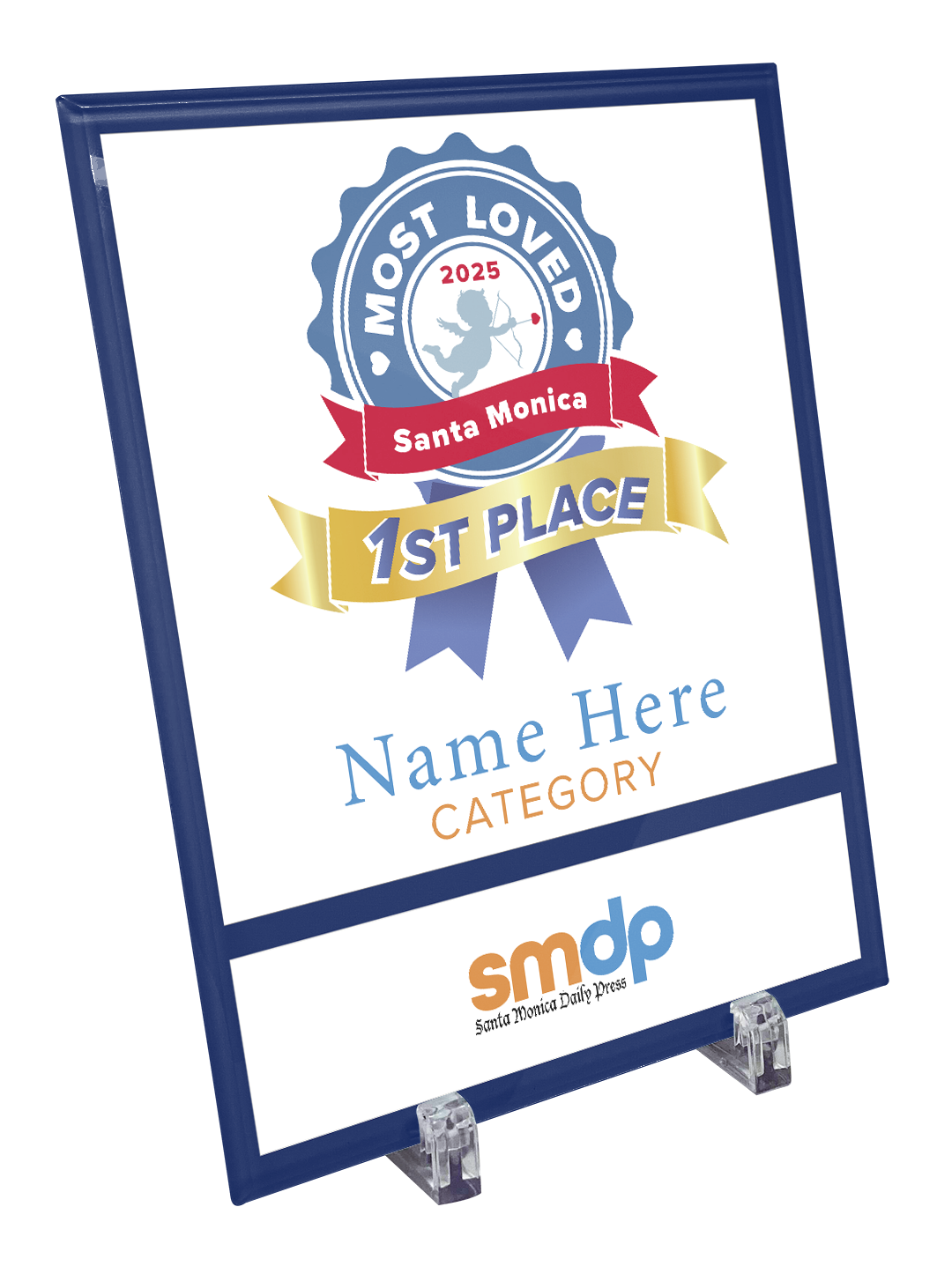 SMDP Most Loved Awards - Crystal Glass Plaque