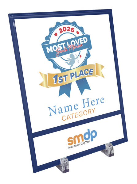 SMDP Most Loved Awards - Crystal Glass Plaque