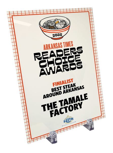 Arkansas Times Readers Choice Award - Crystal Glass