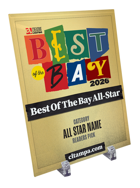 CL Tampa Bay Best of the Bay Plaque | Glass