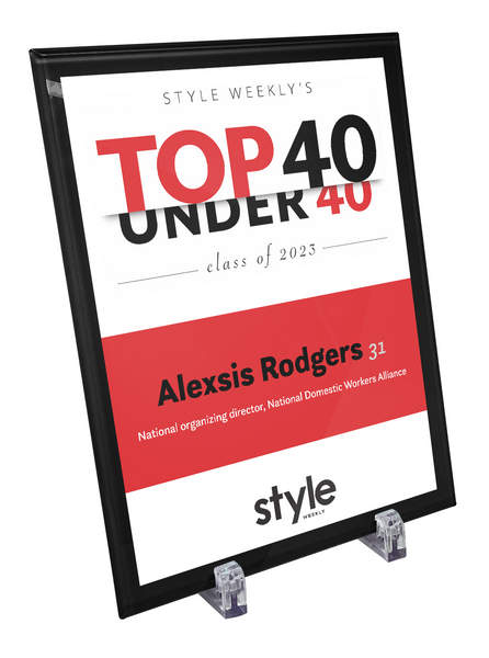 Style Weekly "Top 40 Under 40" Crystal Plaque