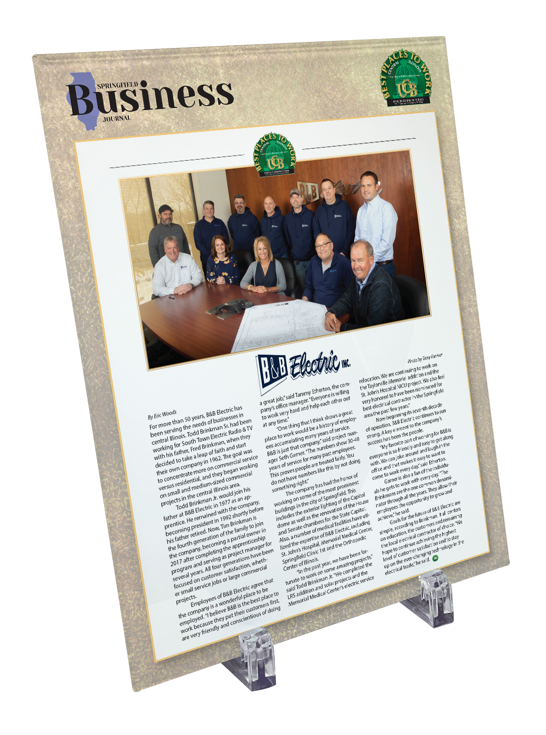 Springfield Business Journal - Best Places to Work - Glass