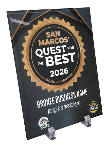 San Marcos' Quest for the Best - Crystal Glass
