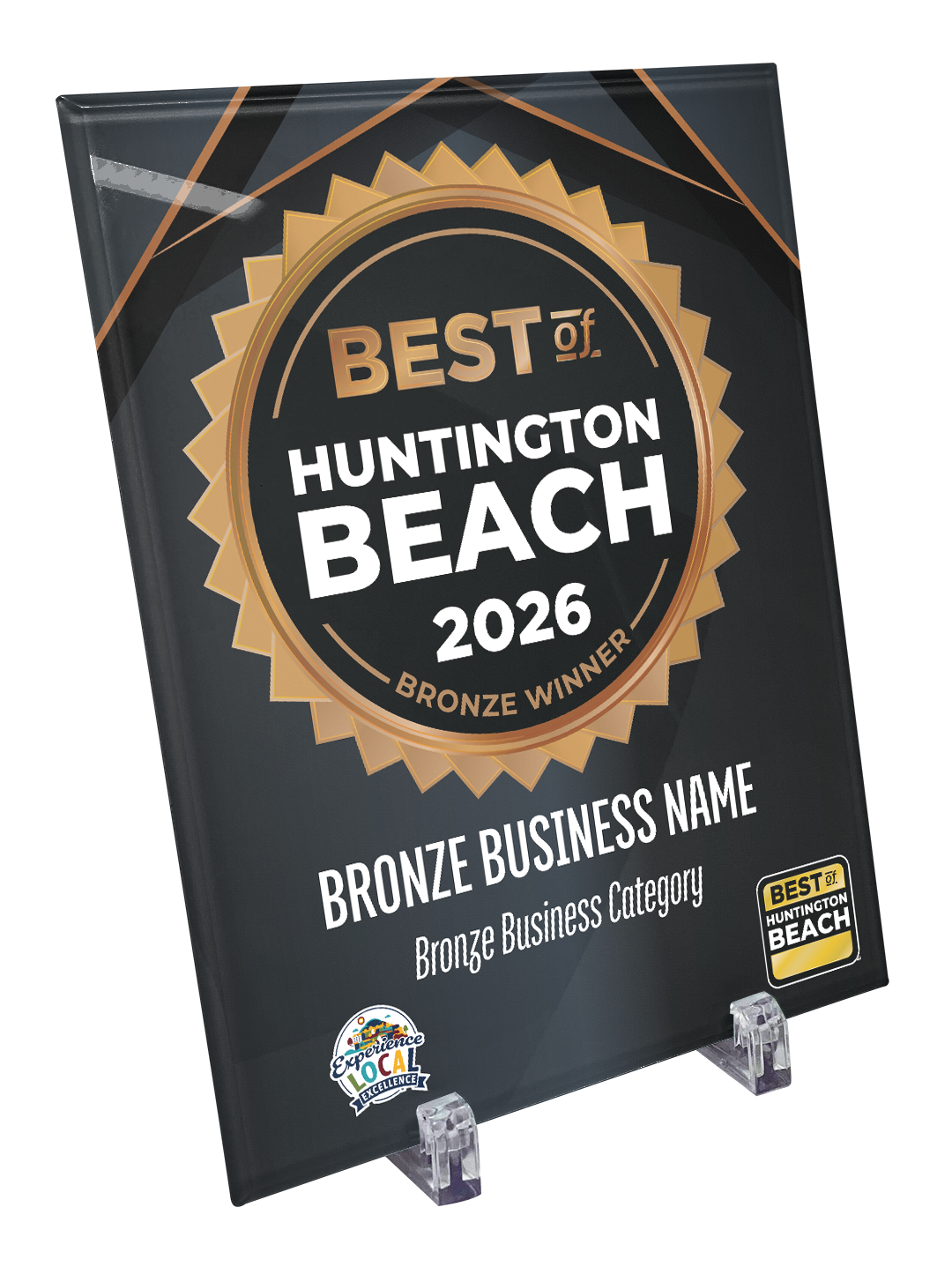 Best of Huntington Beach - Crystal Glass