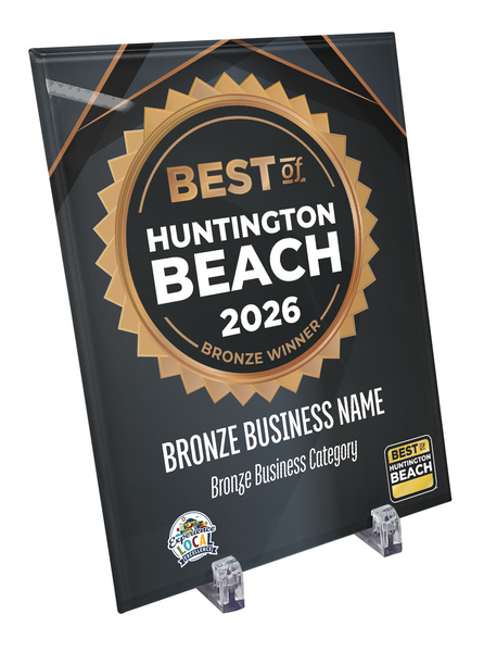 Best of Huntington Beach - Crystal Glass