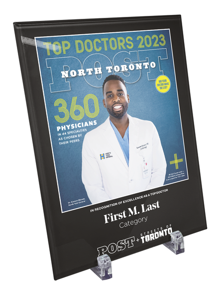 Post City Top Doctors - Crystal Glass Plaque