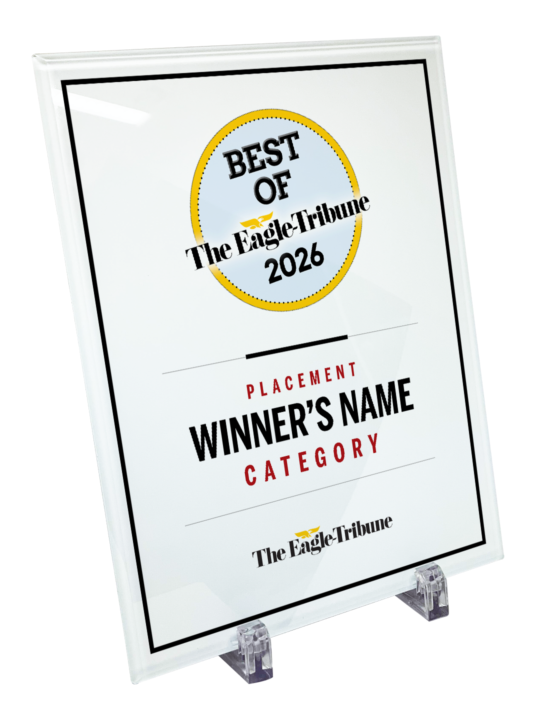 N. Boston Media Group - Best of Awards - Crystal Glass