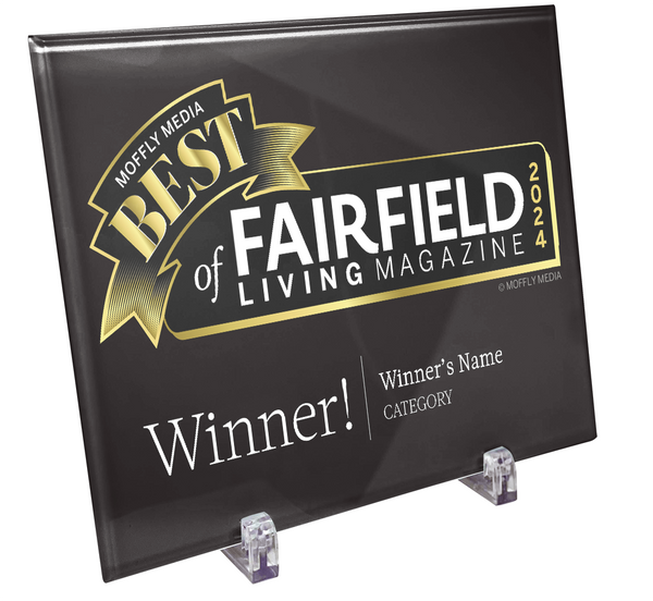 Moffly Media "Best of Towns" Crystal Glass Plaque