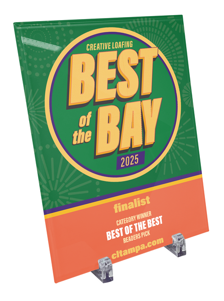 CL Tampa Bay Best of the Bay Plaque | Glass