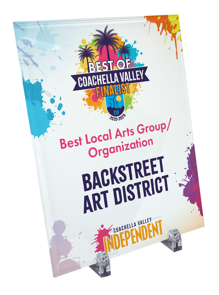 "Best of Coachella Valley" Award Plaque - Glass