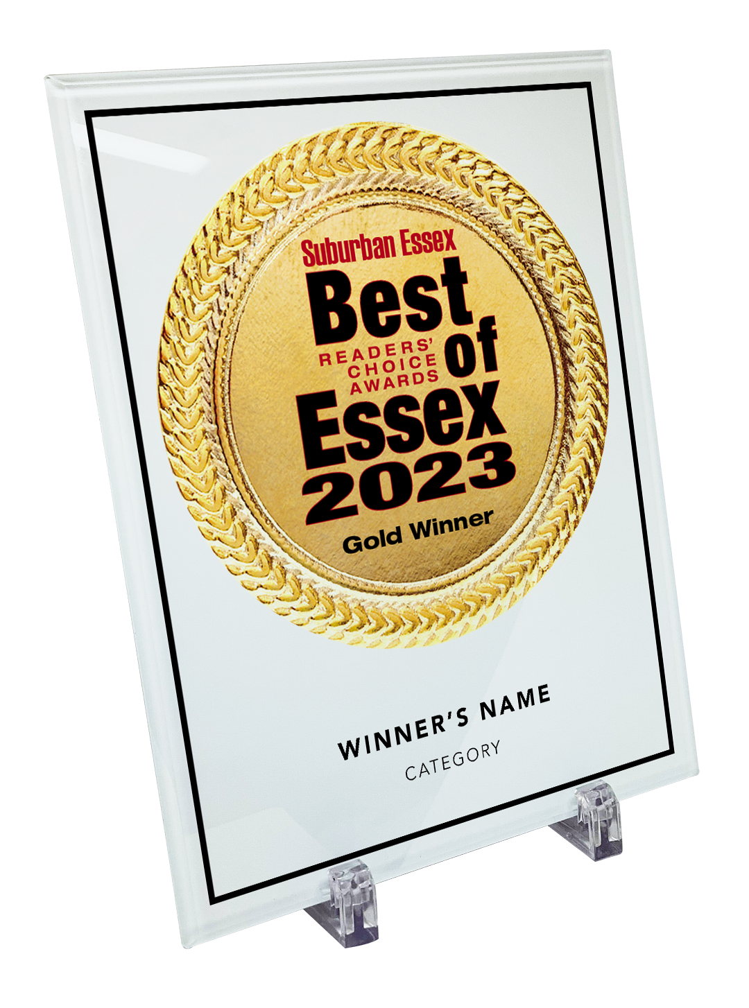 <b>Best of Essex - Glass Plaque</b>