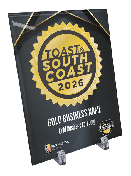 Toast of the South Coast - Crystal Glass
