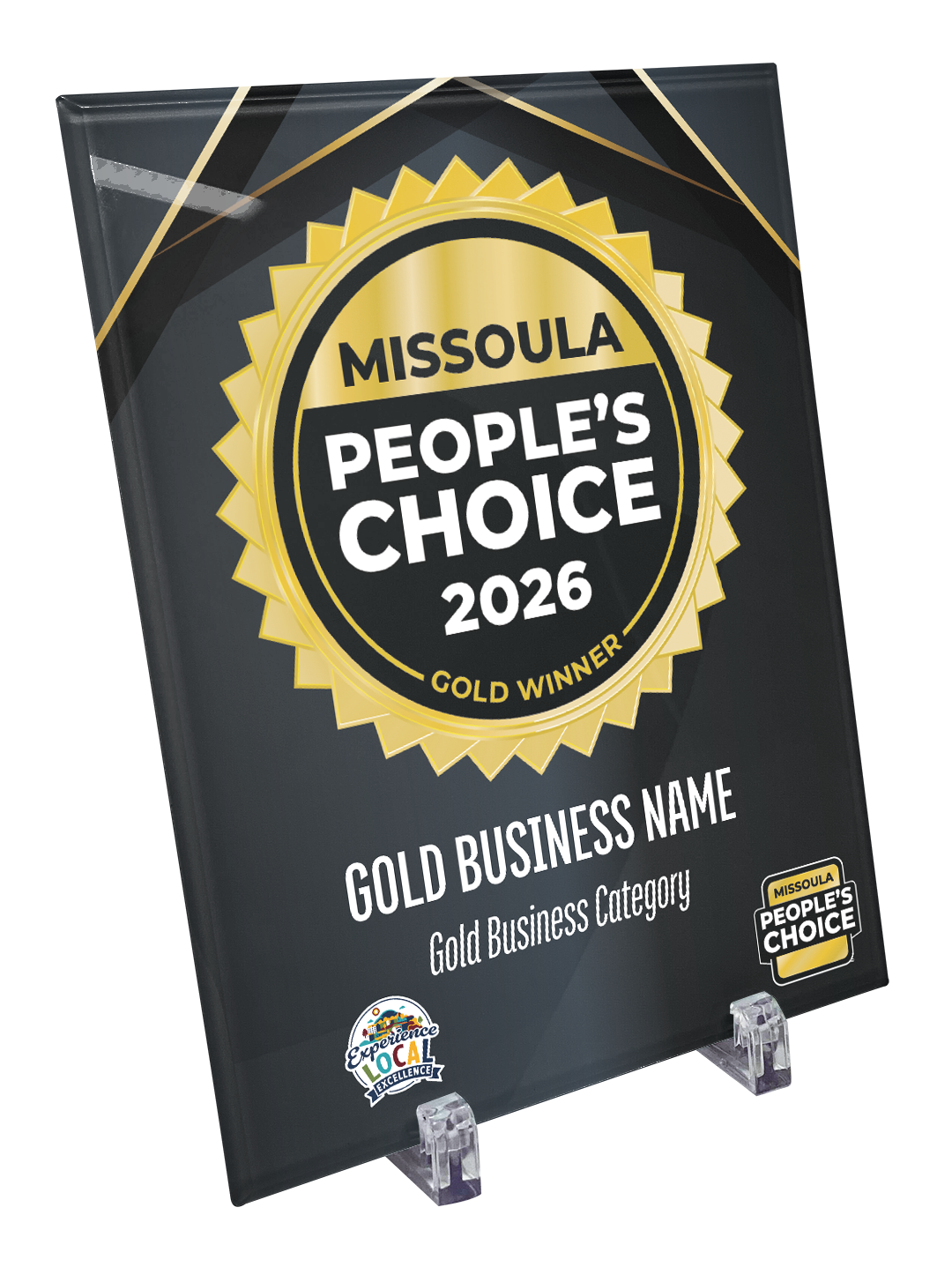 Missoula People's Choice - Crystal Glass