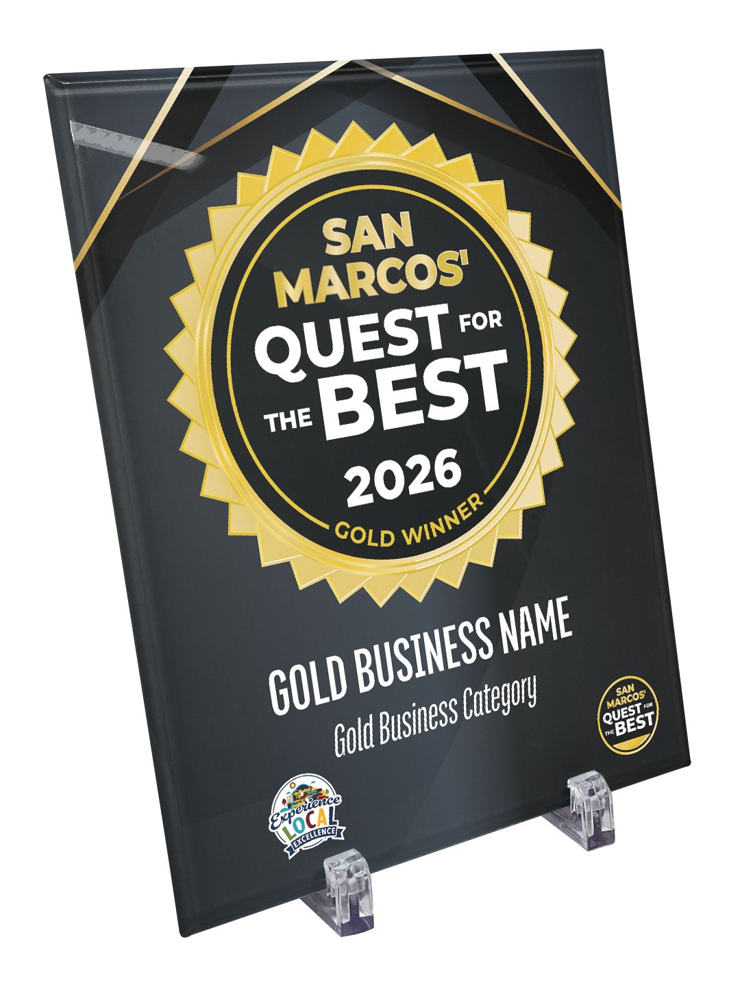 San Marcos' Quest for the Best - Crystal Glass