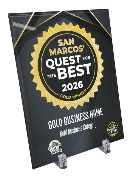 San Marcos' Quest for the Best - Crystal Glass