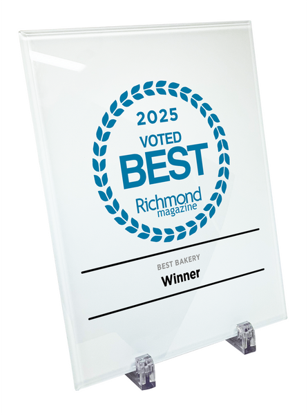 Richmond Magazine "Best & Worst" Logo Award Glass Plaque