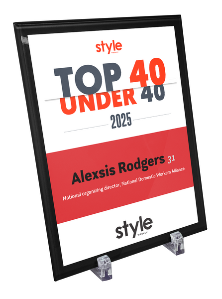 Style Weekly "Top 40 Under 40" Crystal Plaque