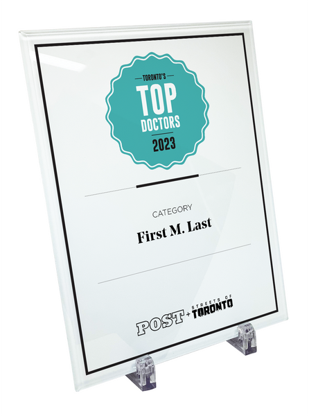 Post City Top Doctors - Crystal Glass Plaque