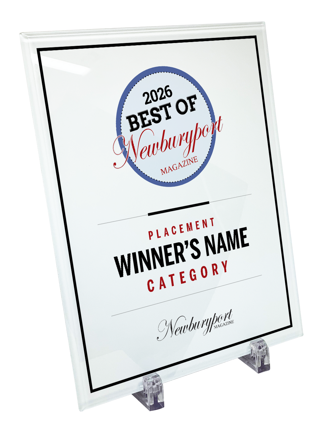 N. Boston Media Group - Best of Awards - Crystal Glass