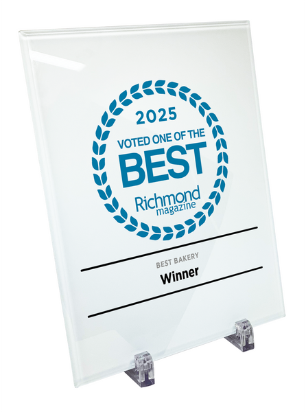 Richmond Magazine "Best & Worst" Logo Award Glass Plaque