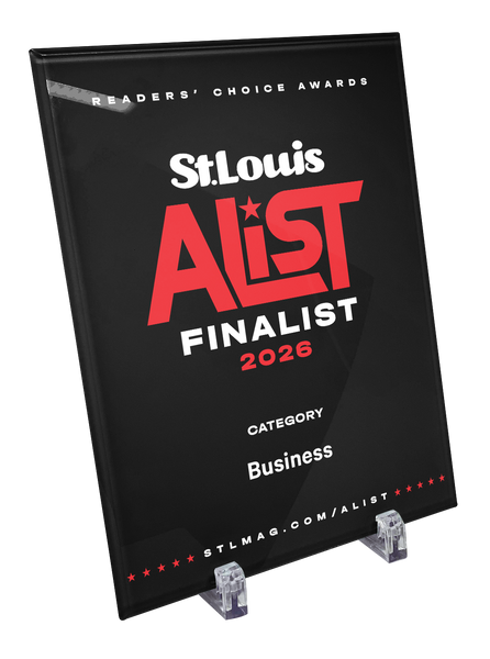 St. Louis Magazine A-List Award - Glass
