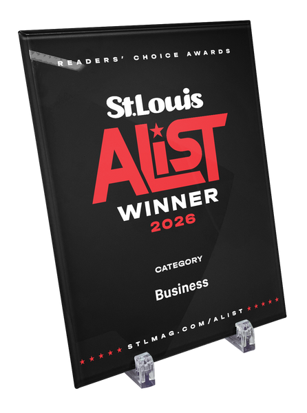 St. Louis Magazine A-List Award - Glass