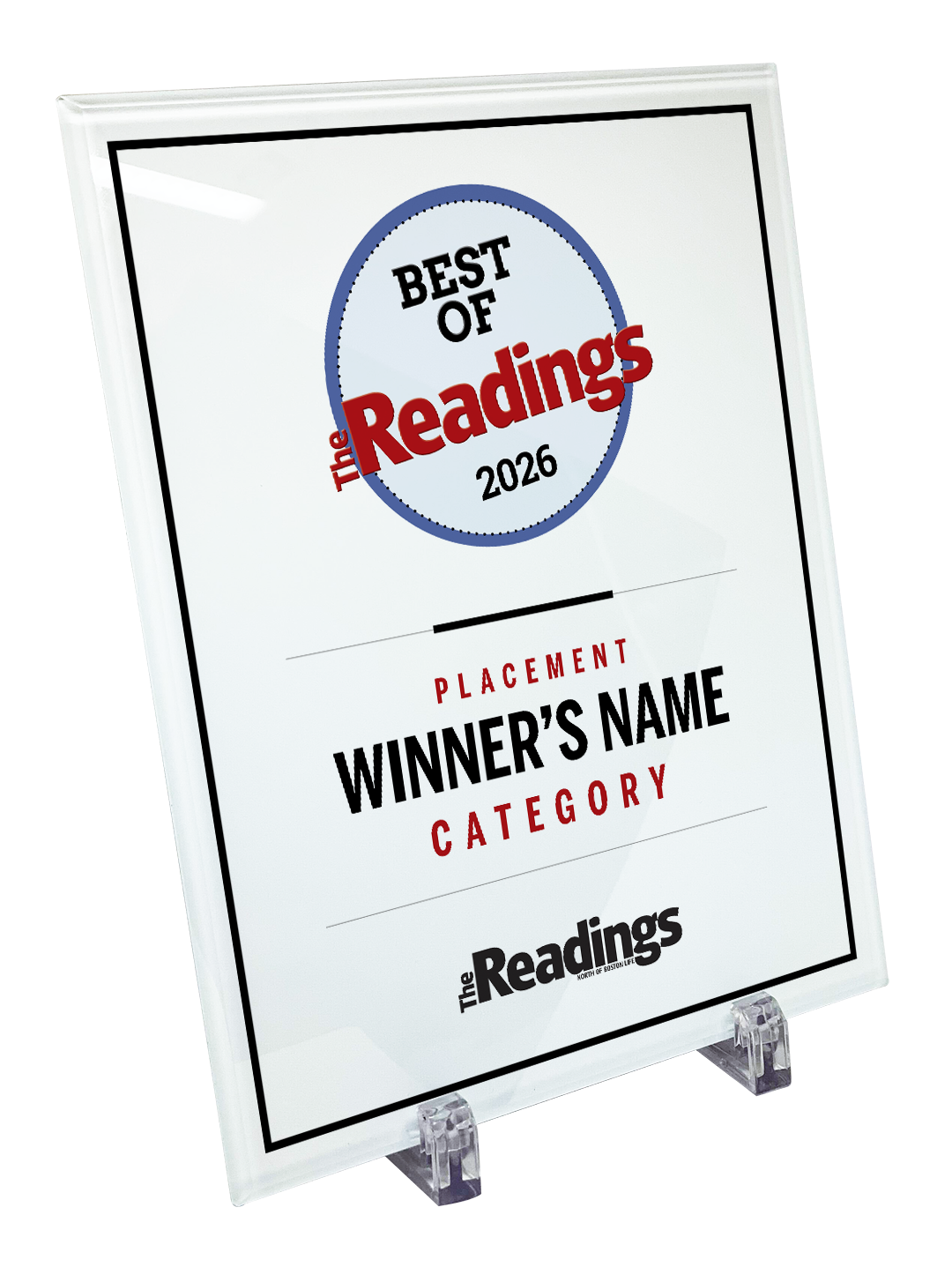 N. Boston Media Group - Best of Awards - Crystal Glass