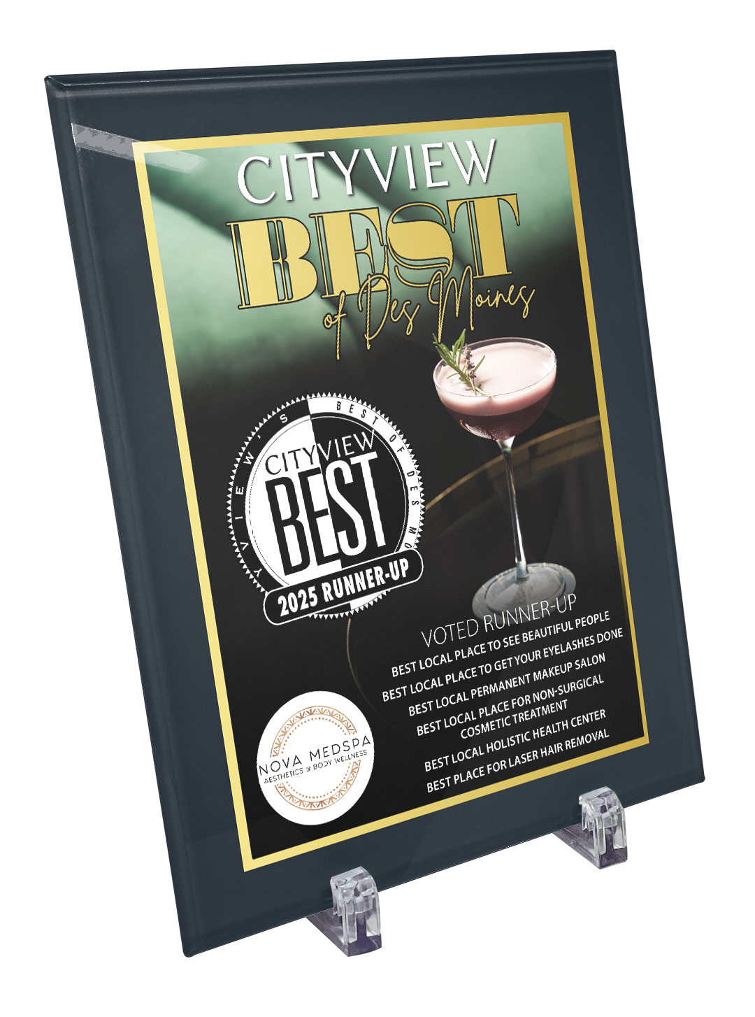 CITYVIEW - Best of Des Moines - Crystal Glass