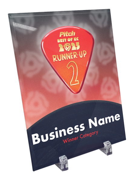 "Best of KC" Glass Award Plaque