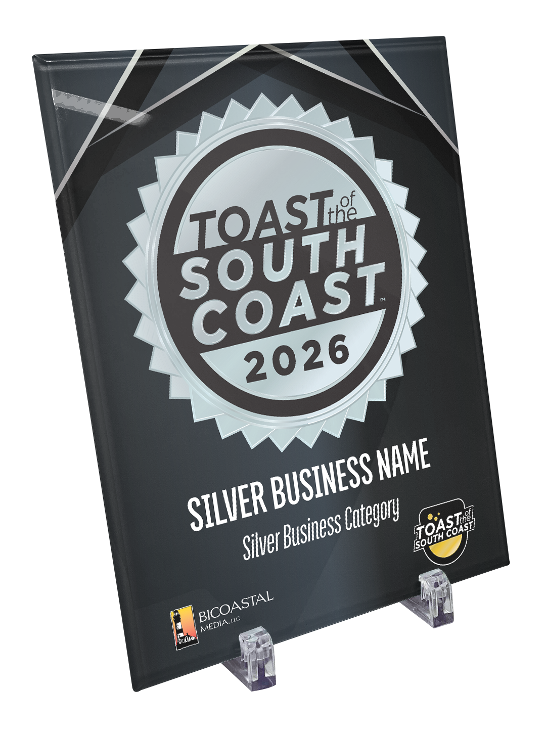 Toast of the South Coast - Crystal Glass