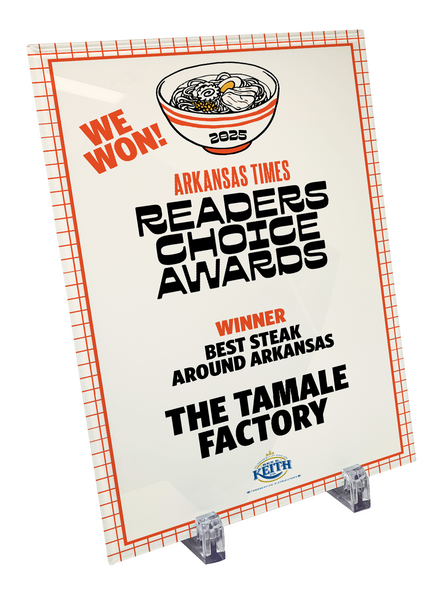 Arkansas Times Readers Choice Award - Crystal Glass