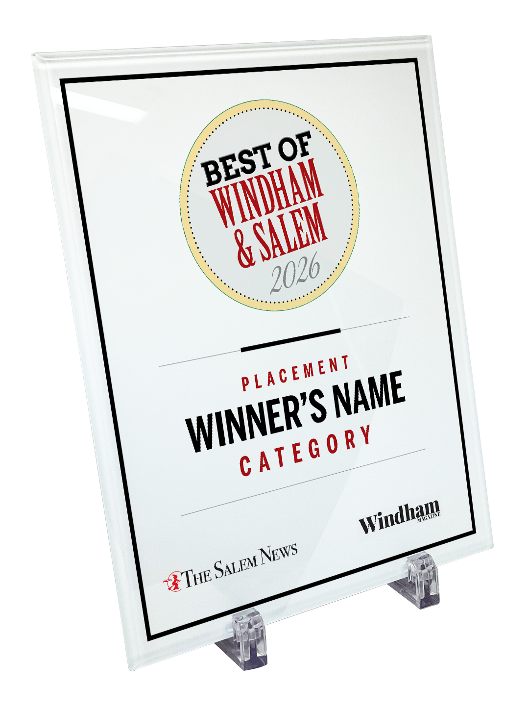 N. Boston Media Group - Best of Awards - Crystal Glass