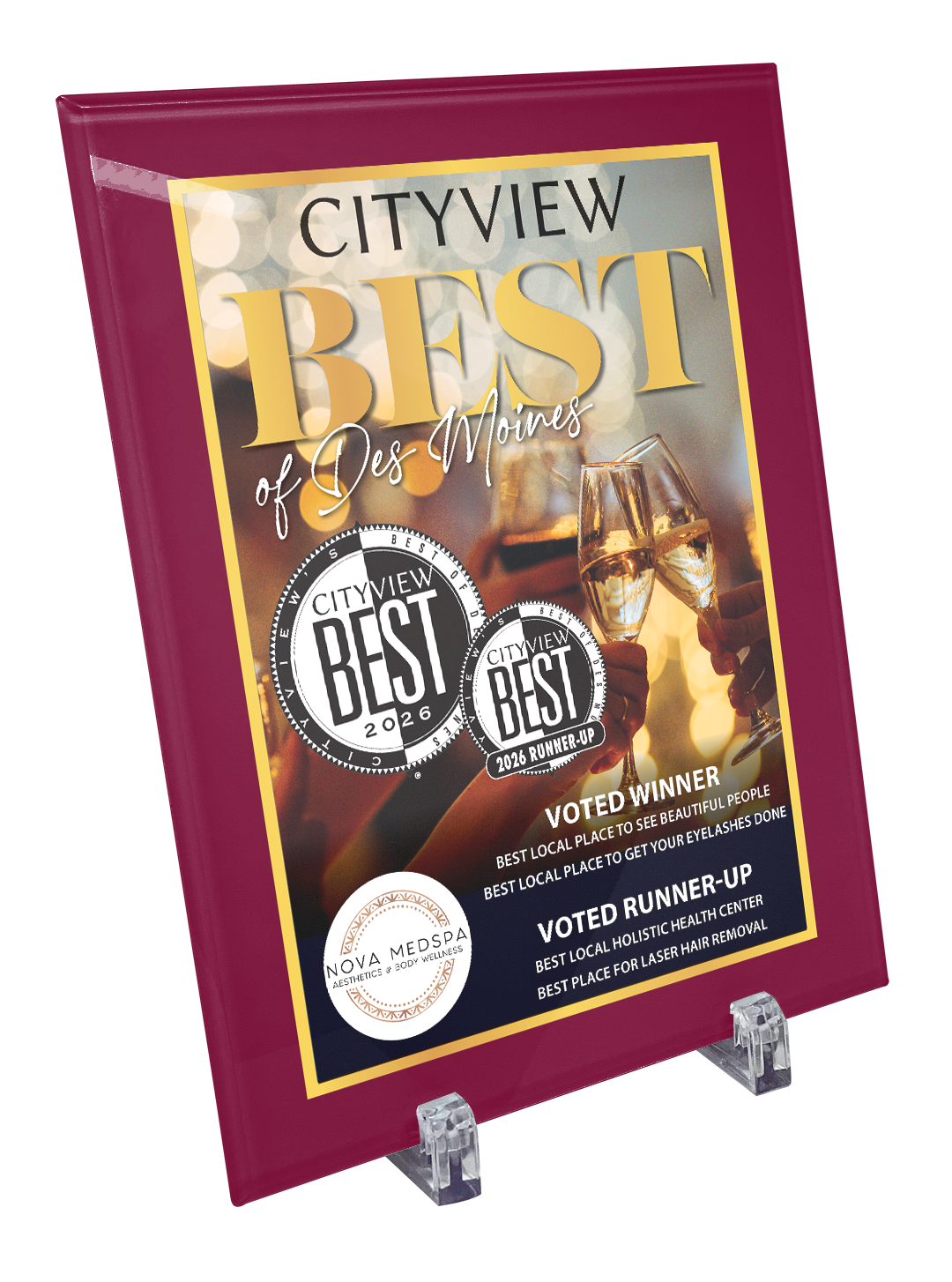 CITYVIEW - Best of Des Moines - Crystal Glass