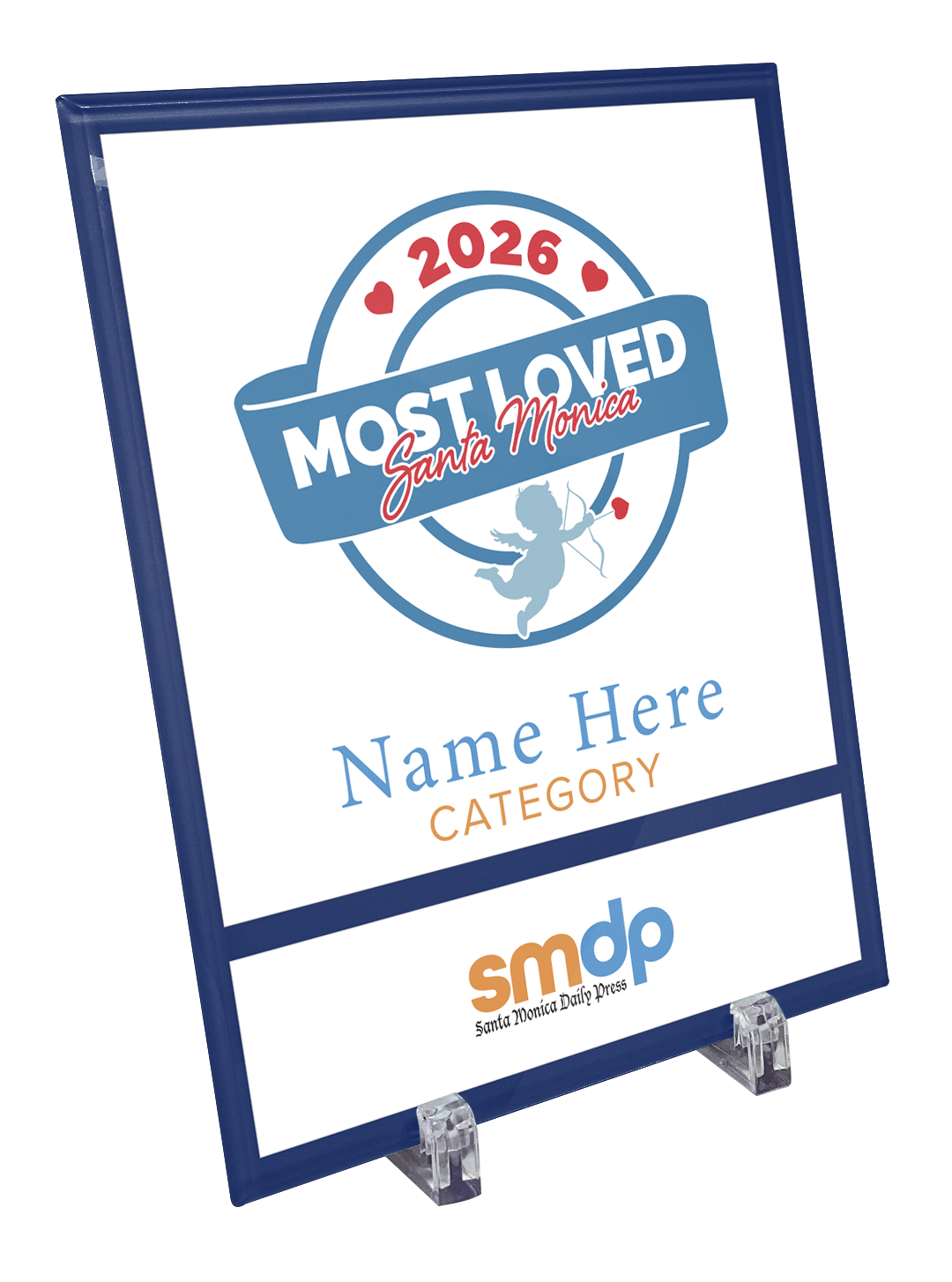SMDP Most Loved Awards - Crystal Glass Plaque