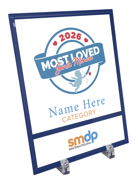 SMDP Most Loved Awards - Crystal Glass Plaque