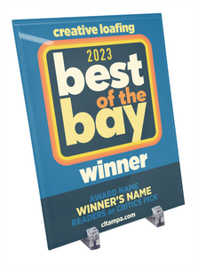 CL Tampa Bay Best of the Bay Plaque | Crystal Glass