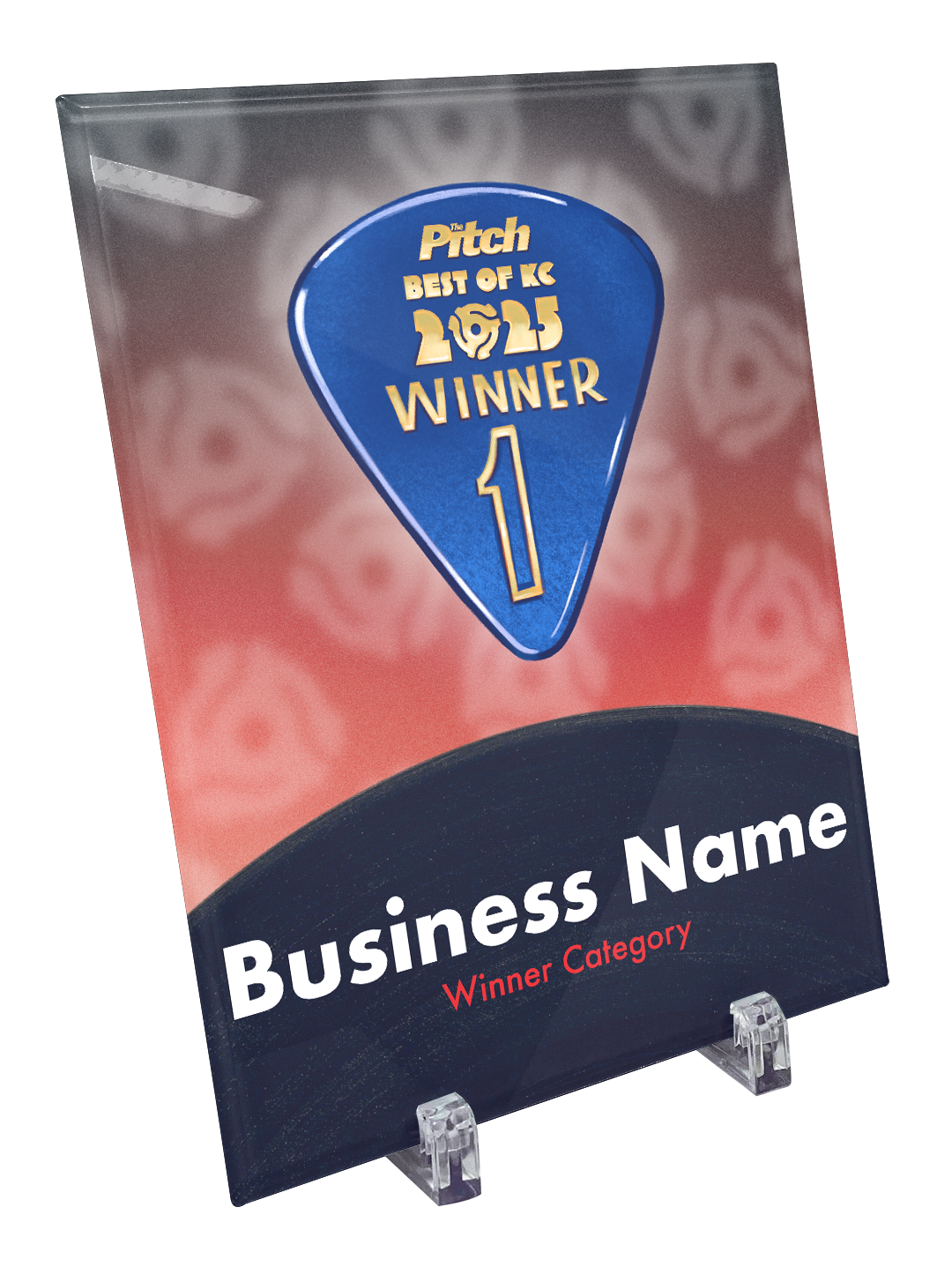 "Best of KC" Glass Award Plaque