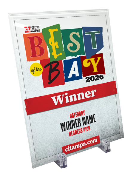 CL Tampa Bay Best of the Bay Plaque | Glass