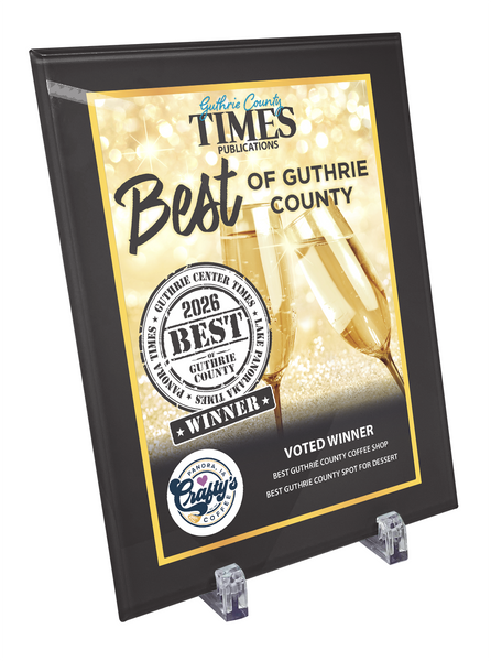 Guthrie Center Times - Best of Guthrie County - Crystal Glass