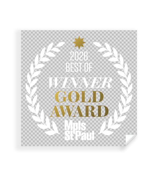 Mpls St. Paul - Best of Twin Cities - Transparent Window Cling