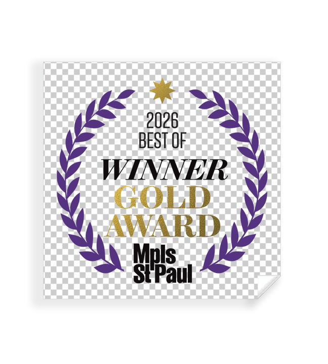 Mpls St. Paul - Best of Twin Cities - Transparent Window Cling