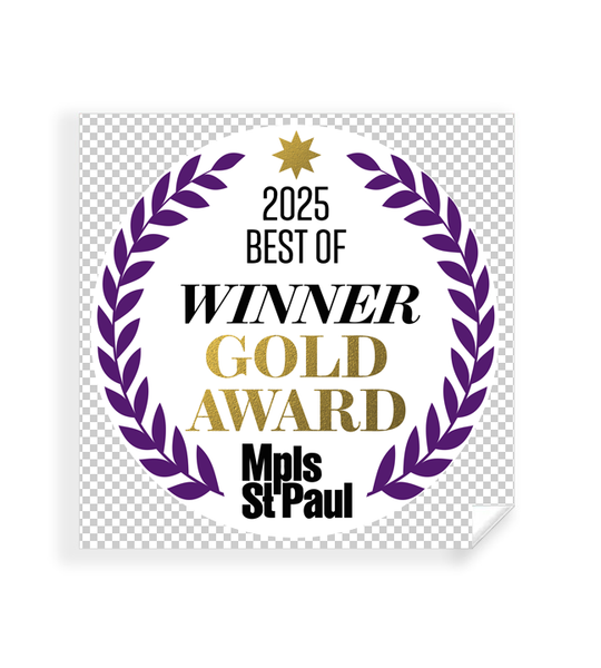 Mpls St. Paul - Best of Twin Cities - Transparent Window Cling