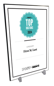 Post City Top Doctors - Wood Plaque