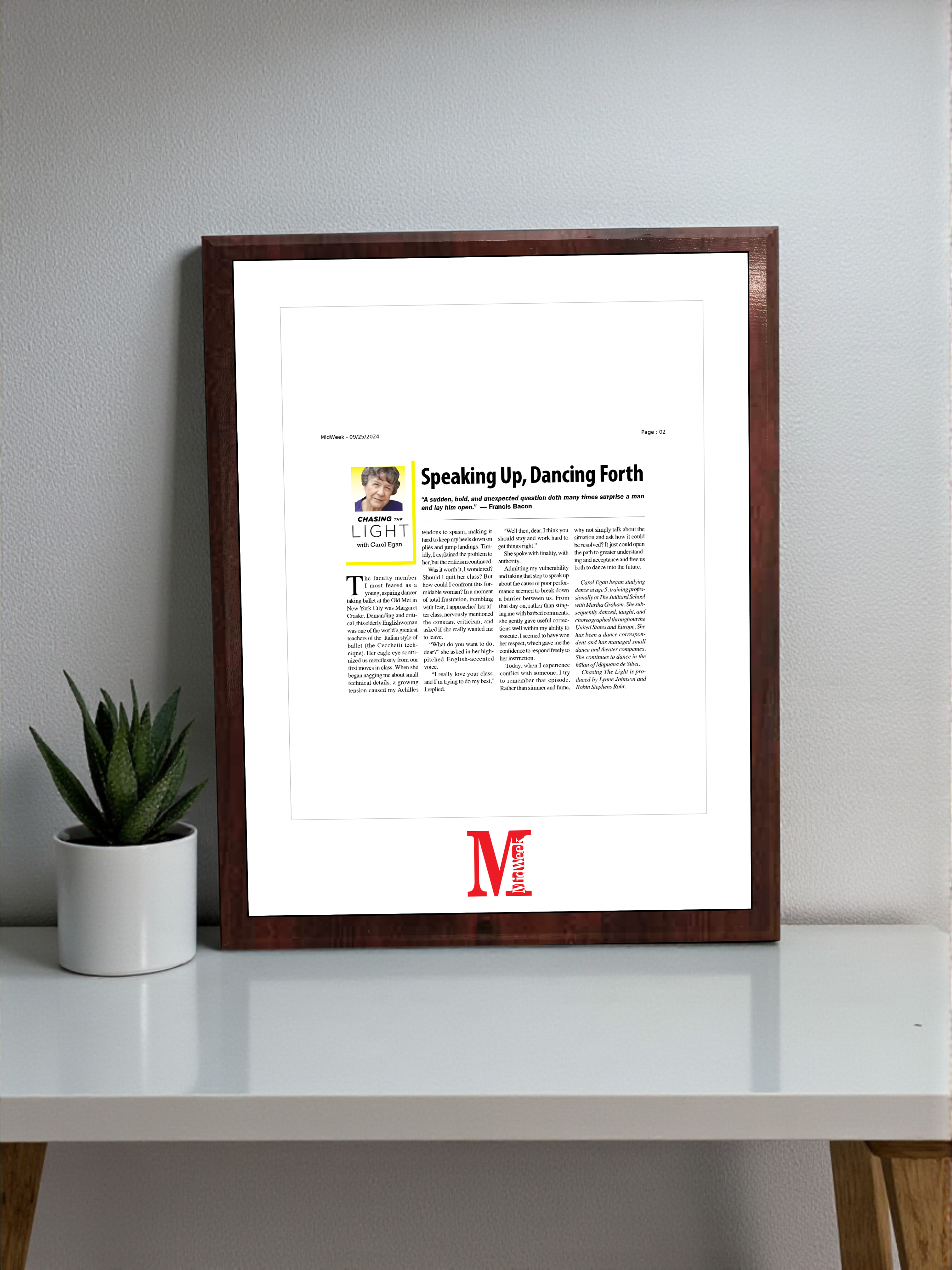 Oahu Publications Article - Classic Plaque